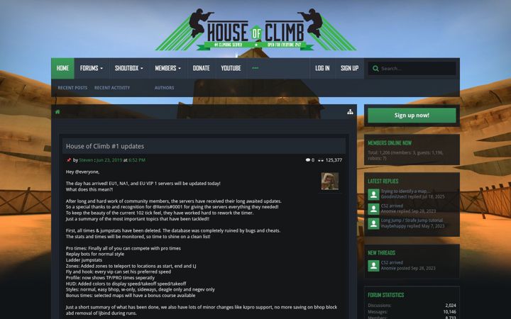Screenshot of houseofclimb.com