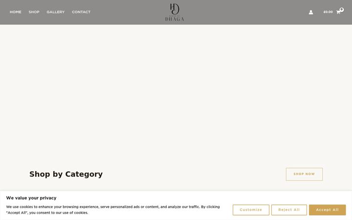 Screenshot of houseofdhaga.com