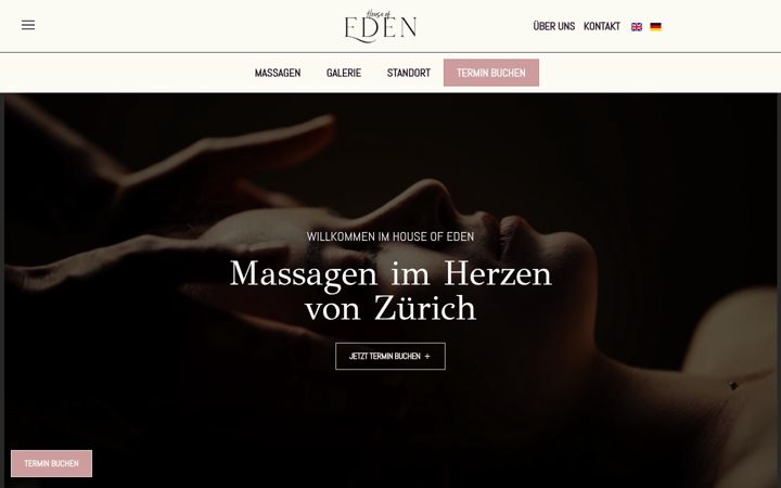 Screenshot of houseofeden.ch