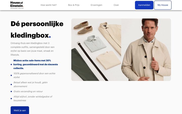 Screenshot of houseofeinstein.nl