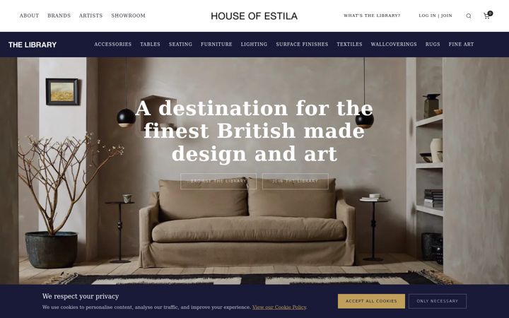 Screenshot of houseofestila.com