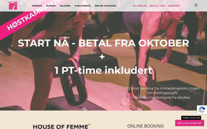 Screenshot of houseoffemme.no
