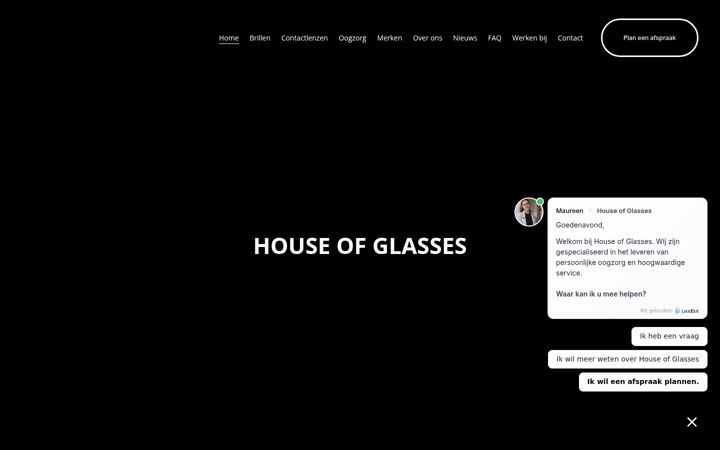 Screenshot of houseofglasses.nl