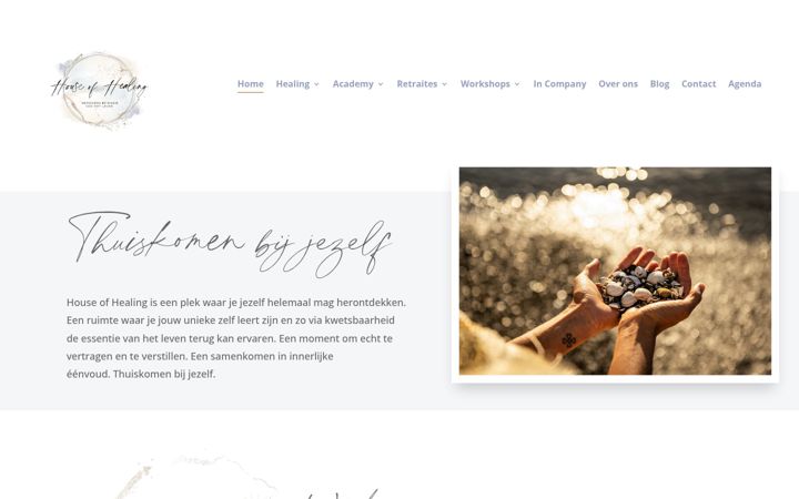 Screenshot of houseofhealing.be