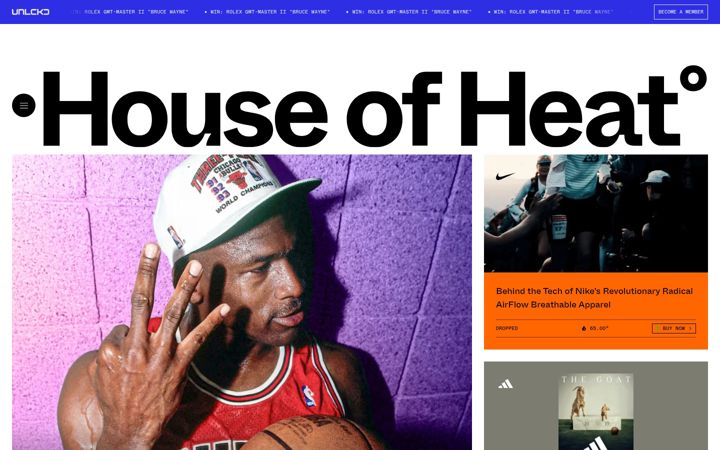 Skärmbild av houseofheat.co