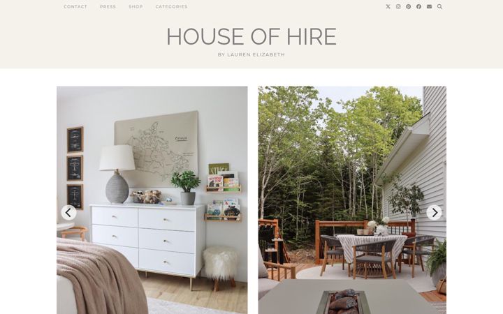 Screenshot of houseofhiredesigns.com