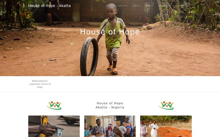 Screenshot of houseofhope-akatta.ch