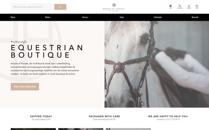 Screenshot of houseofhorses.net