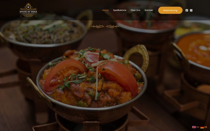 Screenshot of houseofindia-limbach.de