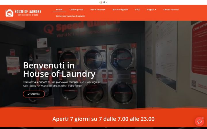 Screenshot of houseoflaundry.it