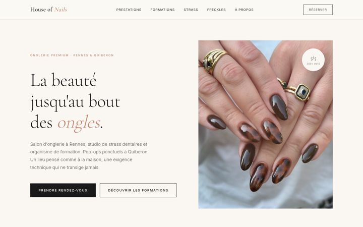 Screenshot of houseofnails-france.com