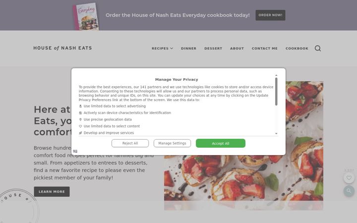 Screenshot of houseofnasheats.com
