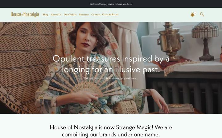 Screenshot of houseofnostalgia.fi