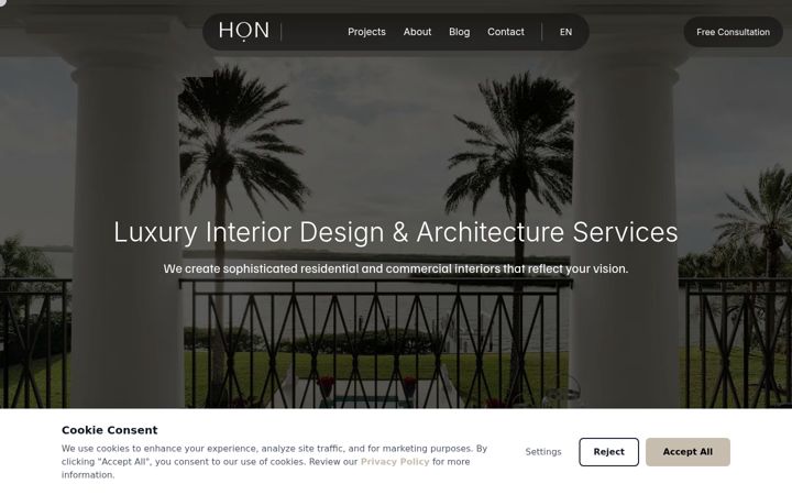 Screenshot of houseofnuances.com