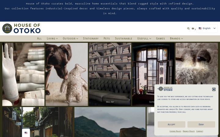 Screenshot of houseofotoko.com