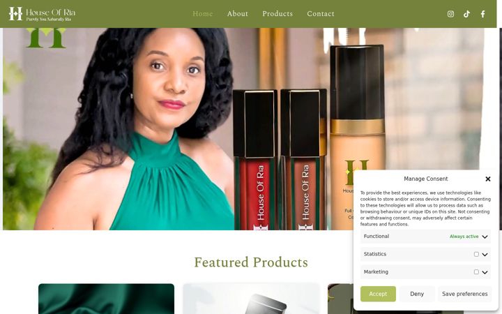 Screenshot of houseofriauk.com