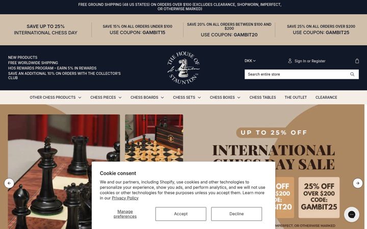 Screenshot of houseofstaunton.com