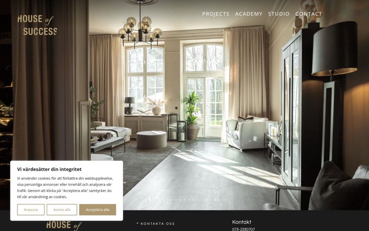 Screenshot of houseofsuccess.se