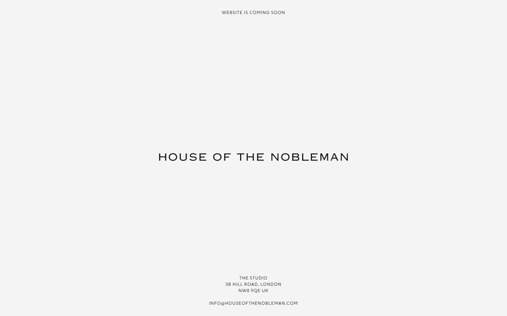 Screenshot of houseofthenobleman.com