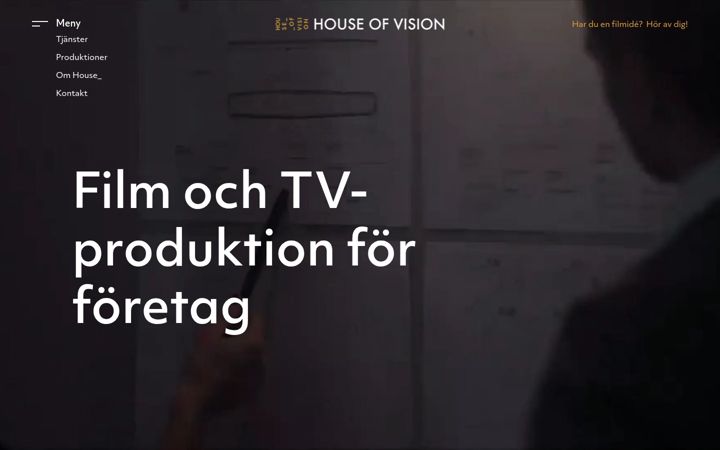 Screenshot of houseofvision.se