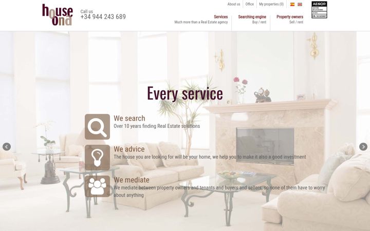 Screenshot of houseona.com