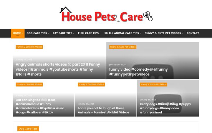 Screenshot of housepetscare.com