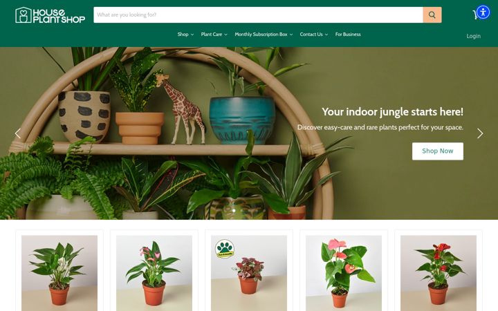 Screenshot of houseplantshop.com