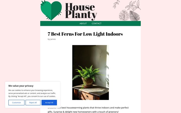 Screenshot of houseplanty.com