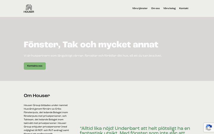 Screenshot of housergroup.se