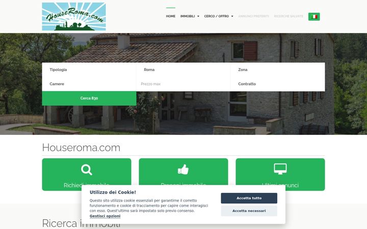 Screenshot of houseroma.com