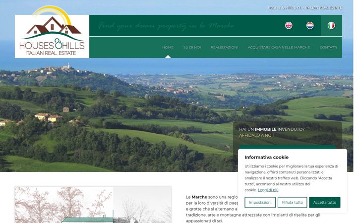 Screenshot of housesandhillsofitaly.com