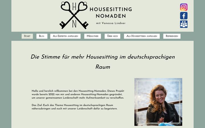 Screenshot of housesitting-nomaden.com
