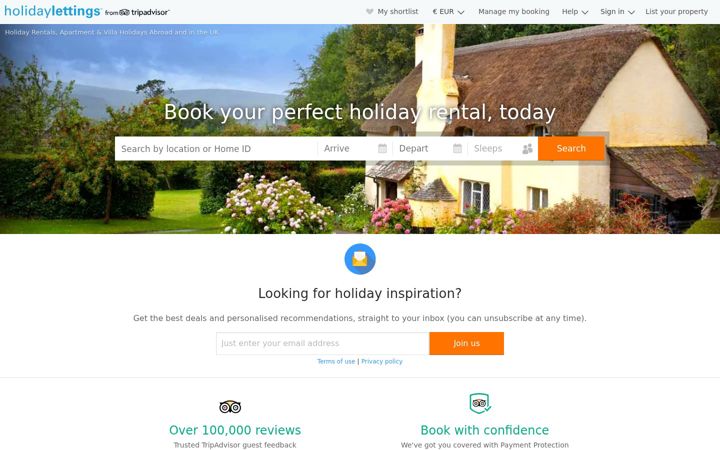Screenshot of housetrip.com