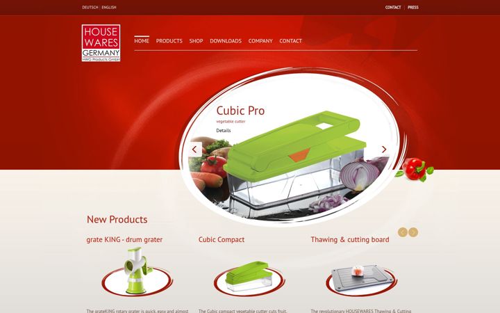 Screenshot of housewares-germany.com