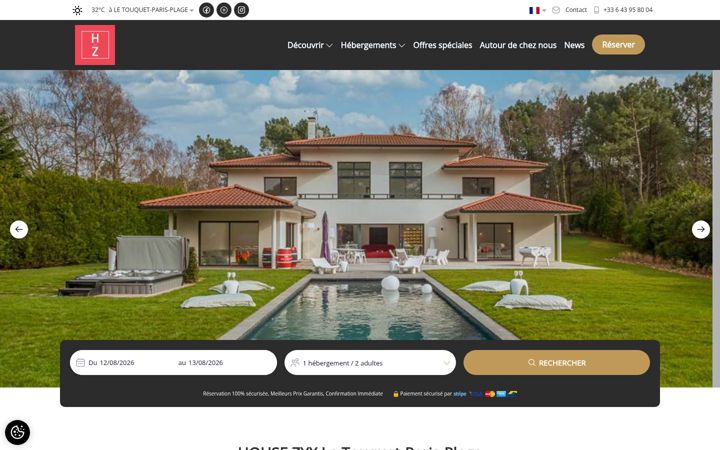 Screenshot of housezyx.com