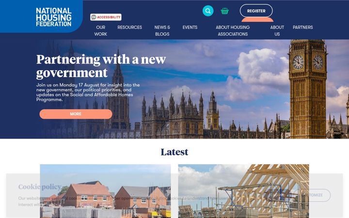 Screenshot of housing.org.uk