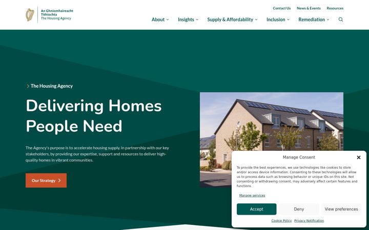 Screenshot of housingagency.ie