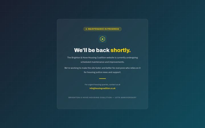 Screenshot of housingcoalition.co.uk