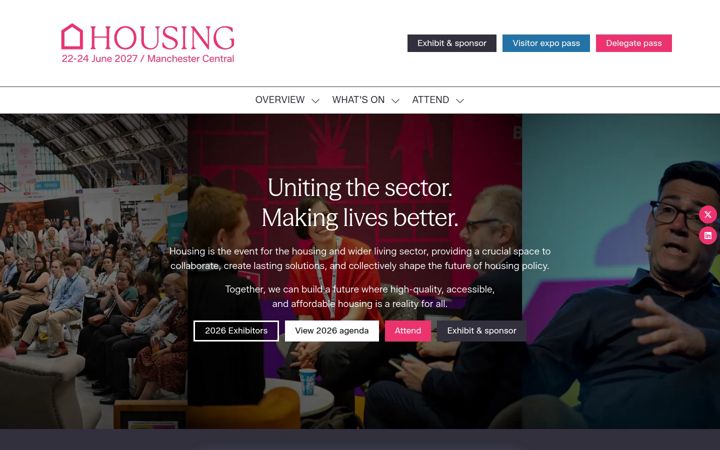 Screenshot of housingevent.com