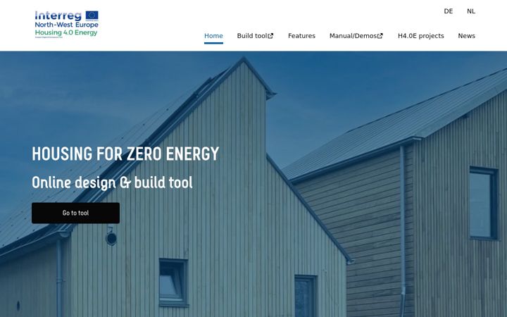 Screenshot of housingforzeroenergy.eu