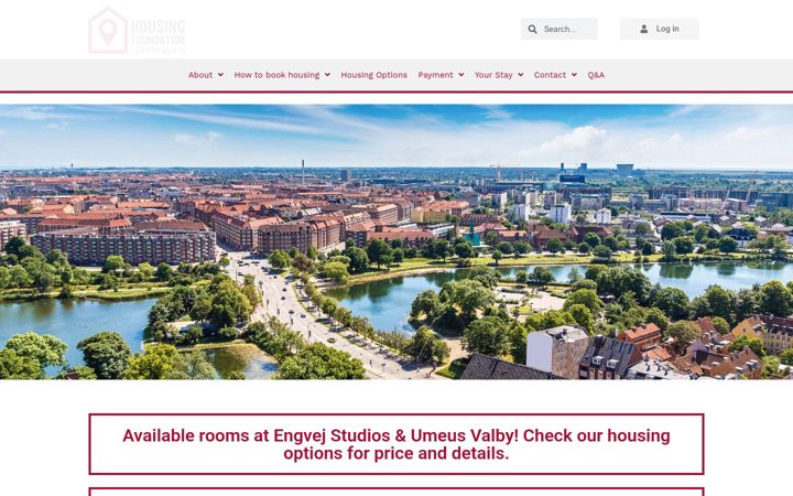 Screenshot of housingfoundation.dk