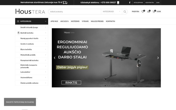 Posnetek zaslona houstera.lt