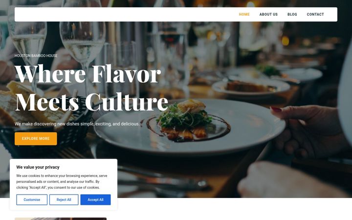 Screenshot of houstonbamboohouse.com