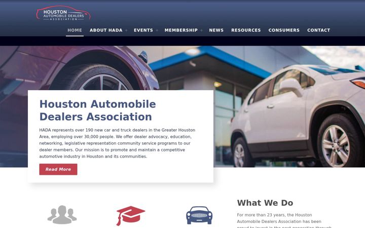 Screenshot of houstoncardealers.com