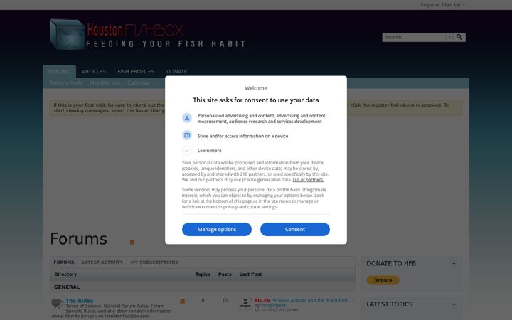 Screenshot von houstonfishbox.com