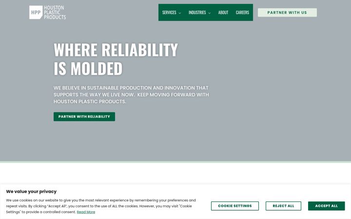 Screenshot of houstonplasticproducts.com