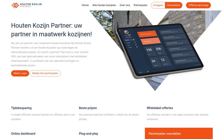 Screenshot von houtenkozijnpartner.nl