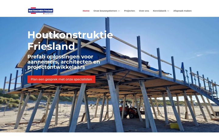 Screenshot ta' houtkonstruktiefriesland.nl