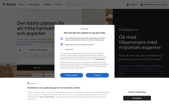 Ekraanipilt saidist houzz.se