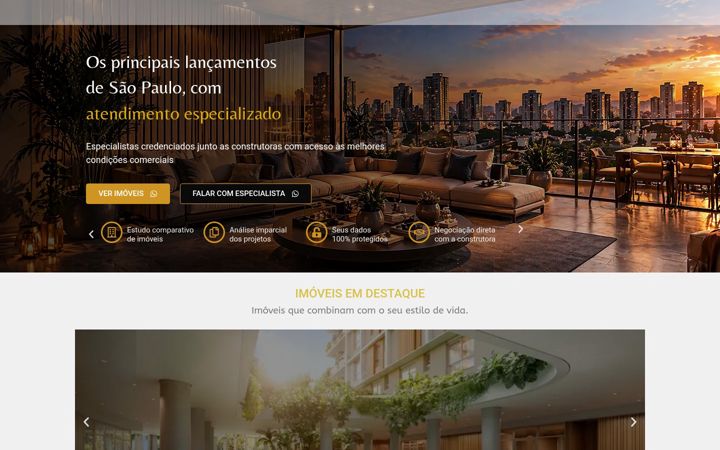 Screenshot of houzzeimoveis.com.br